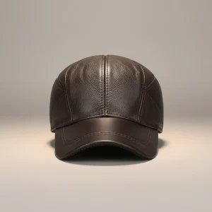 Casquette cuir hiver homme protection optimale - Vue 1 - casquette cuir
