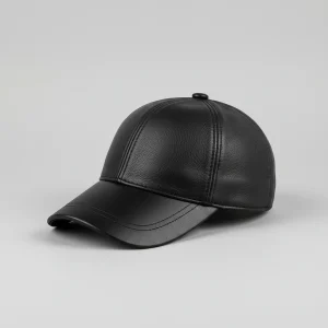 Casquette cuir homme ajustable style aviateur - Vue 2 - casquette cuir