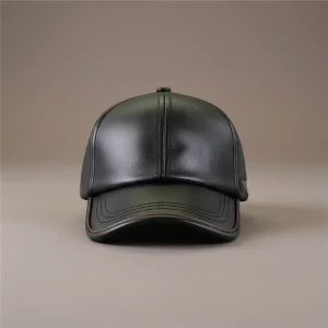 casquette cuir homme business décontracté - Vue 1 - casquette cuir