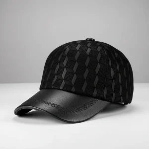 Casquette cuir homme confort ajustable - Vue 1 - casquette cuir