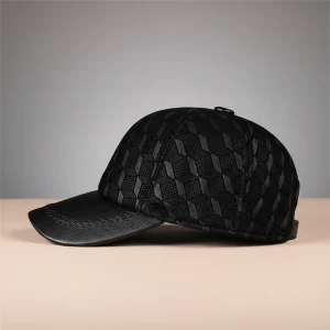 Casquette cuir homme confort ajustable - Vue 2 - casquette cuir
