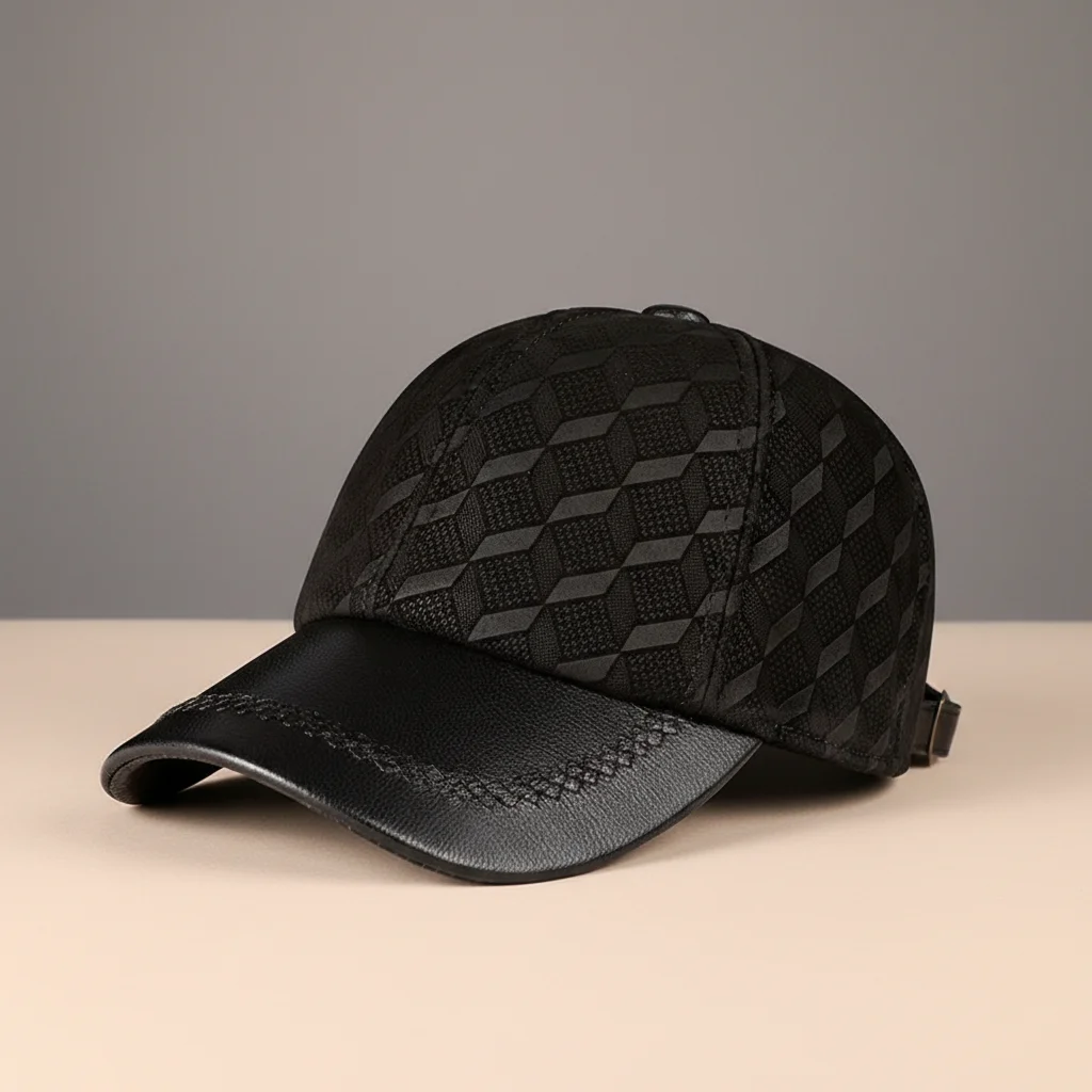 Casquette cuir homme confort ajustable - Vue 5 - casquette cuir