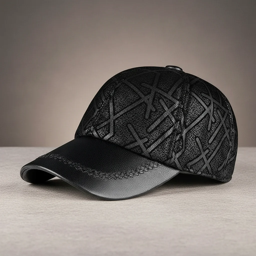 Casquette cuir homme confort ajustable - Vue 6 - casquette cuir