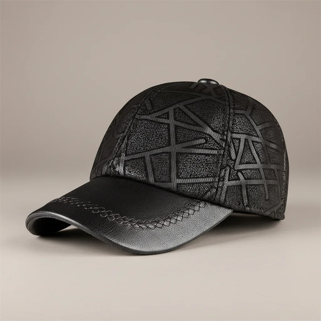 Casquette cuir homme confort ajustable - Vue 7 - casquette cuir