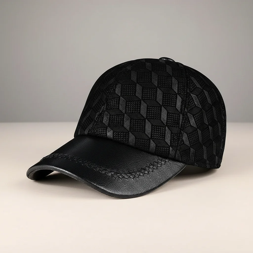 Casquette cuir homme confort ajustable - Vue 8 - casquette cuir