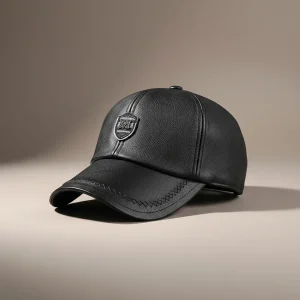 casquette cuir homme protection hivernale - Vue 2 - casquette cuir