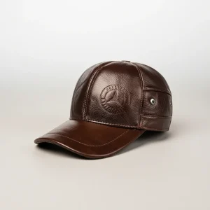 casquette cuir homme protection uv - Vue 2 - casquette cuir