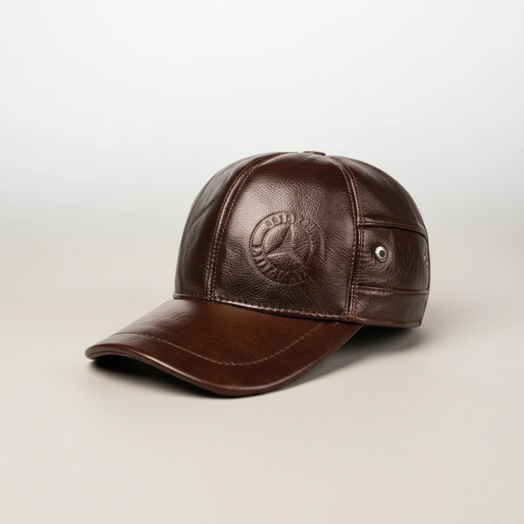 casquette cuir homme protection uv - Vue 2 - casquette cuir