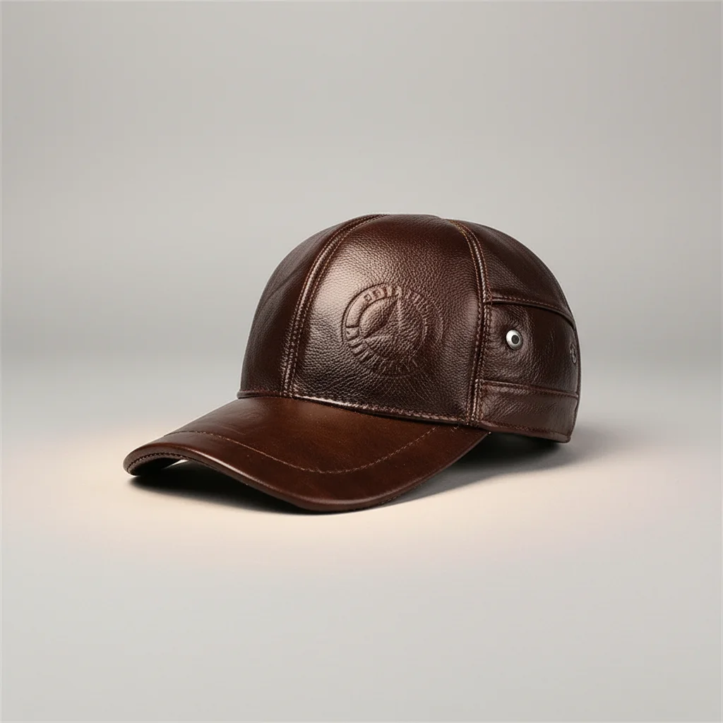 casquette cuir homme protection uv - Vue 4 - casquette cuir