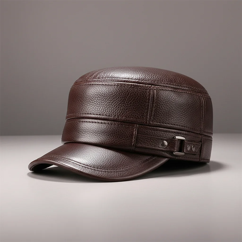 casquette cuir homme protection uv - Vue 41 - casquette cuir