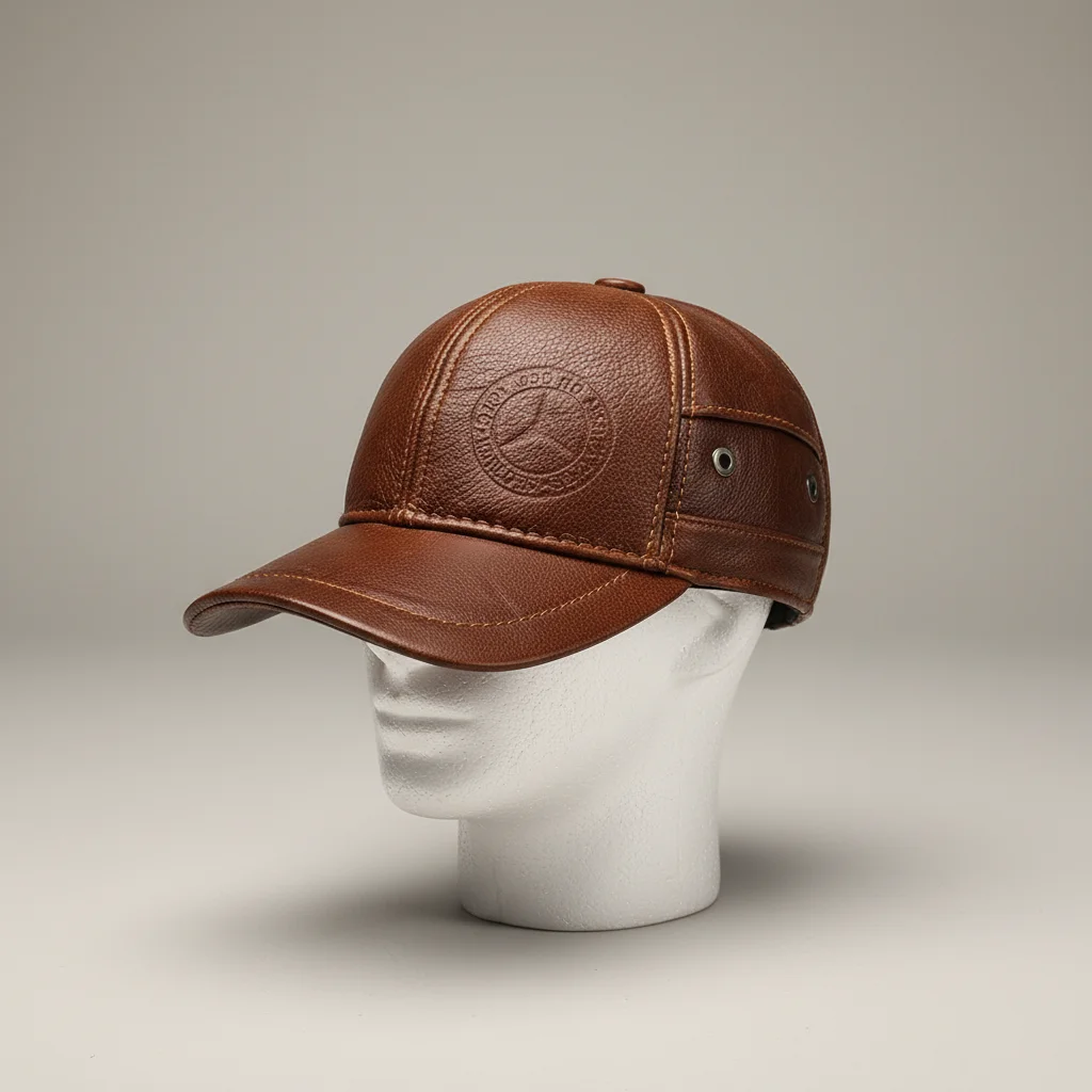 casquette cuir homme protection uv - Vue 5 - casquette cuir