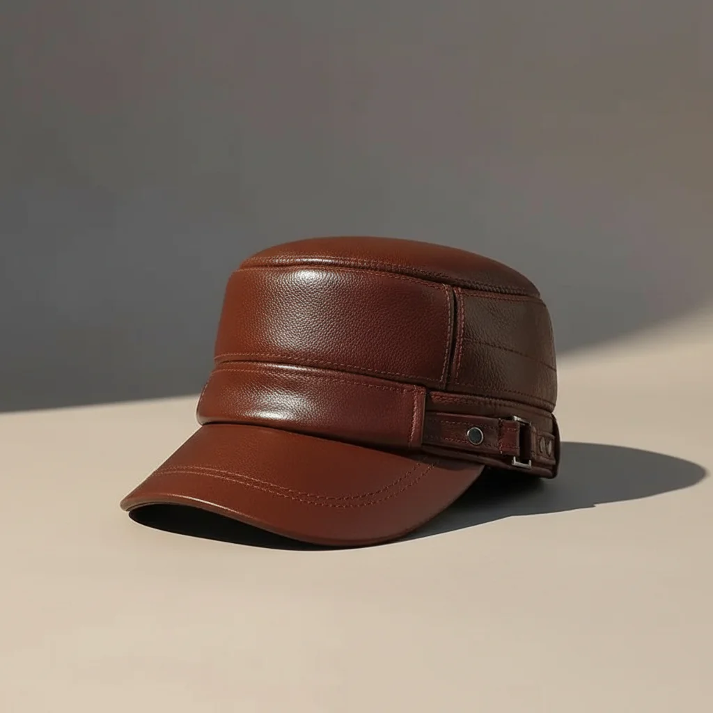 casquette cuir homme protection uv - Vue 50 - casquette cuir