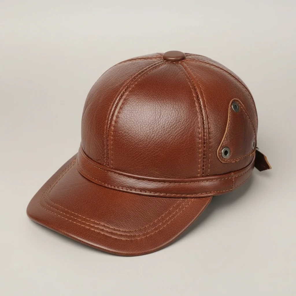 casquette cuir homme protection uv - Vue 53 - casquette cuir