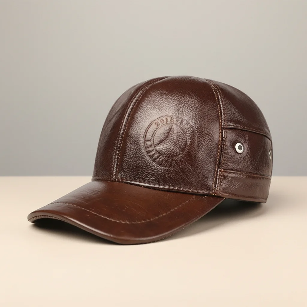 casquette cuir homme protection uv - Vue 6 - casquette cuir