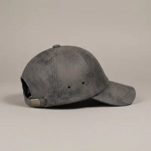 Casquette cuir homme style baseball ajustée - Vue 2 - casquette cuir