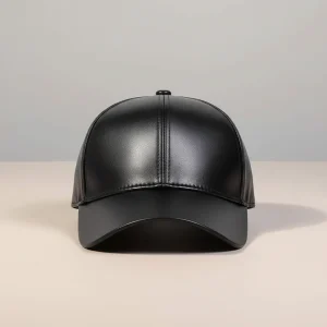 Casquette cuir homme style baseball urbain - Vue 1 - casquette cuir