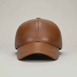 Casquette cuir homme style décontracté - Vue 1 - casquette cuir