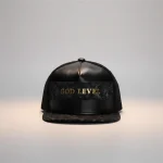 casquette cuir homme style hip-hop - Vue 1 - casquette cuir