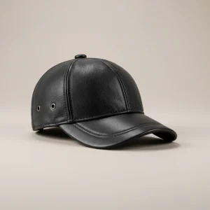 Casquette cuir homme style moderne - Vue 1 - casquette cuir