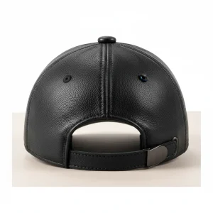 Casquette cuir homme style moderne - Vue 2 - casquette cuir