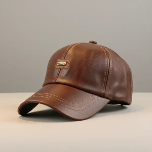 Casquette cuir homme voyage confort optimal - Vue 2 - casquette cuir