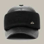 Casquette cuir protection oreilles hiver - Vue 1 - casquette cuir