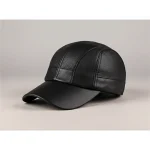 Casquette cuir style baseball confortable - Vue 1 - casquette cuir