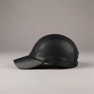 Casquette cuir style baseball confortable - Vue 2 - casquette cuir