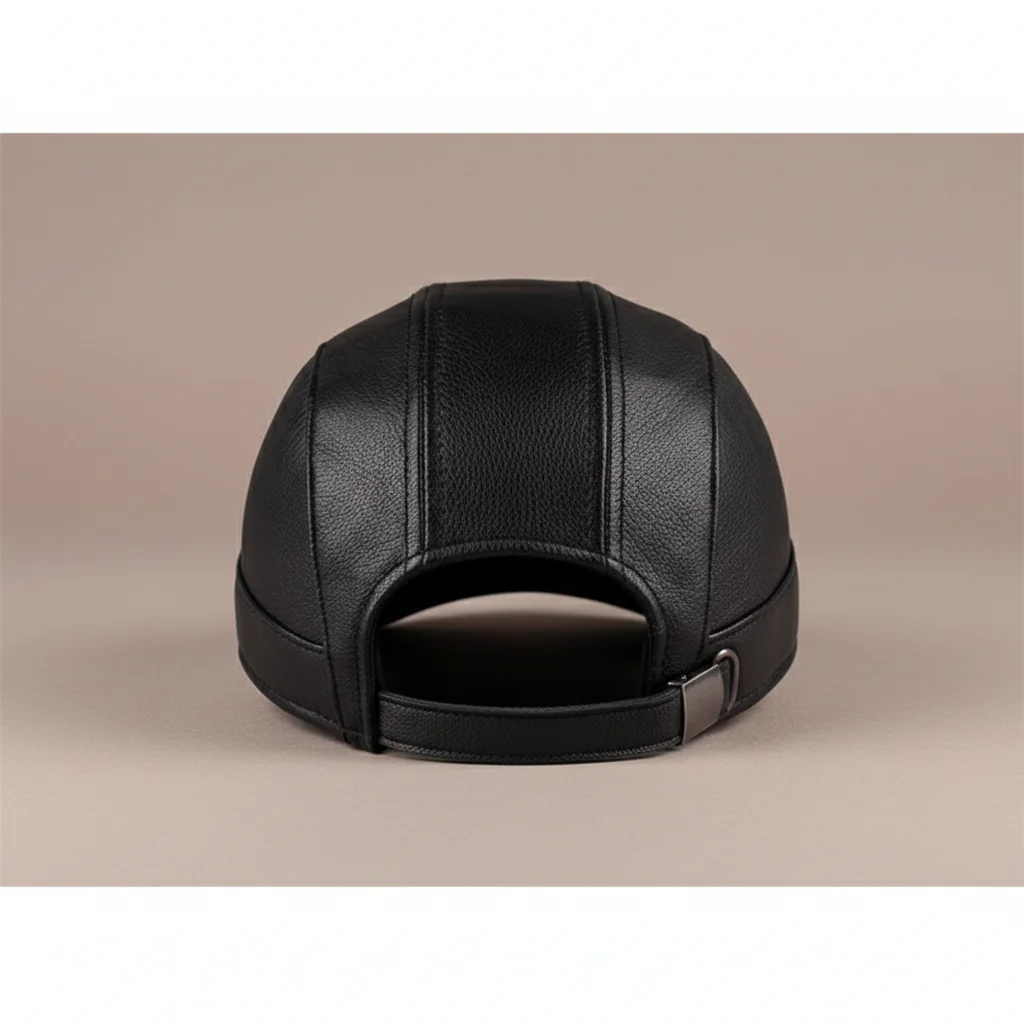 Casquette cuir style baseball confortable - Vue 3 - casquette cuir