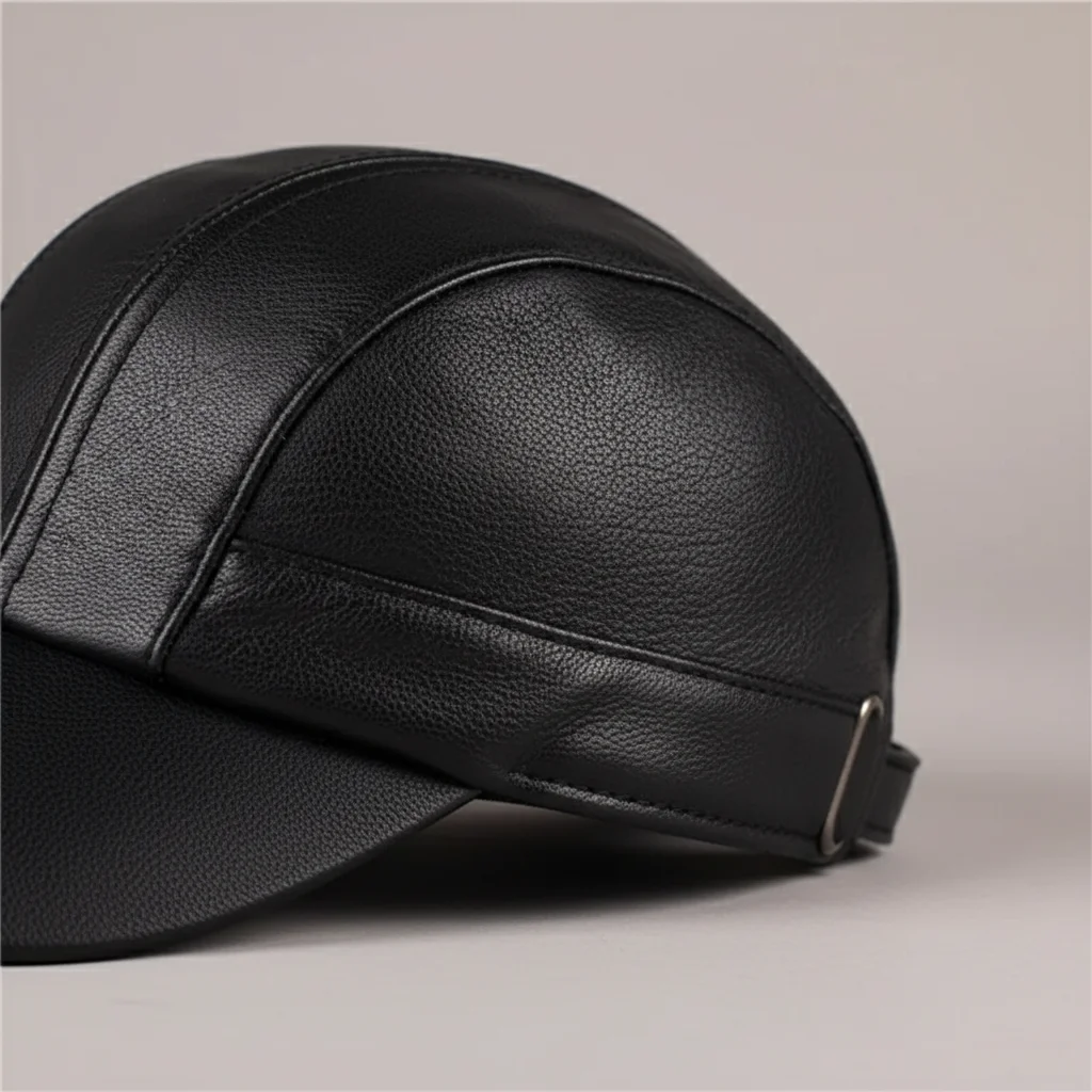 Casquette cuir style baseball confortable - Vue 4 - casquette cuir