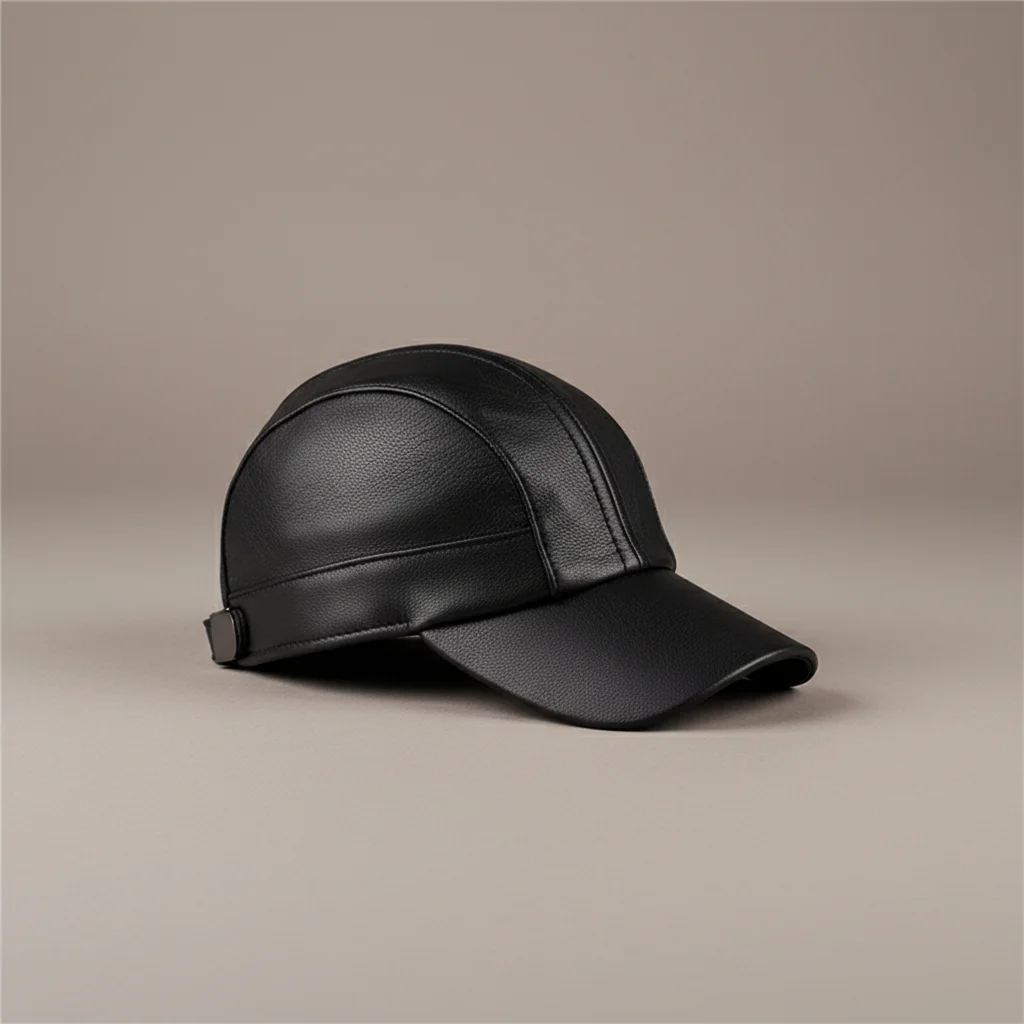 Casquette cuir style baseball confortable - Vue 5 - casquette cuir