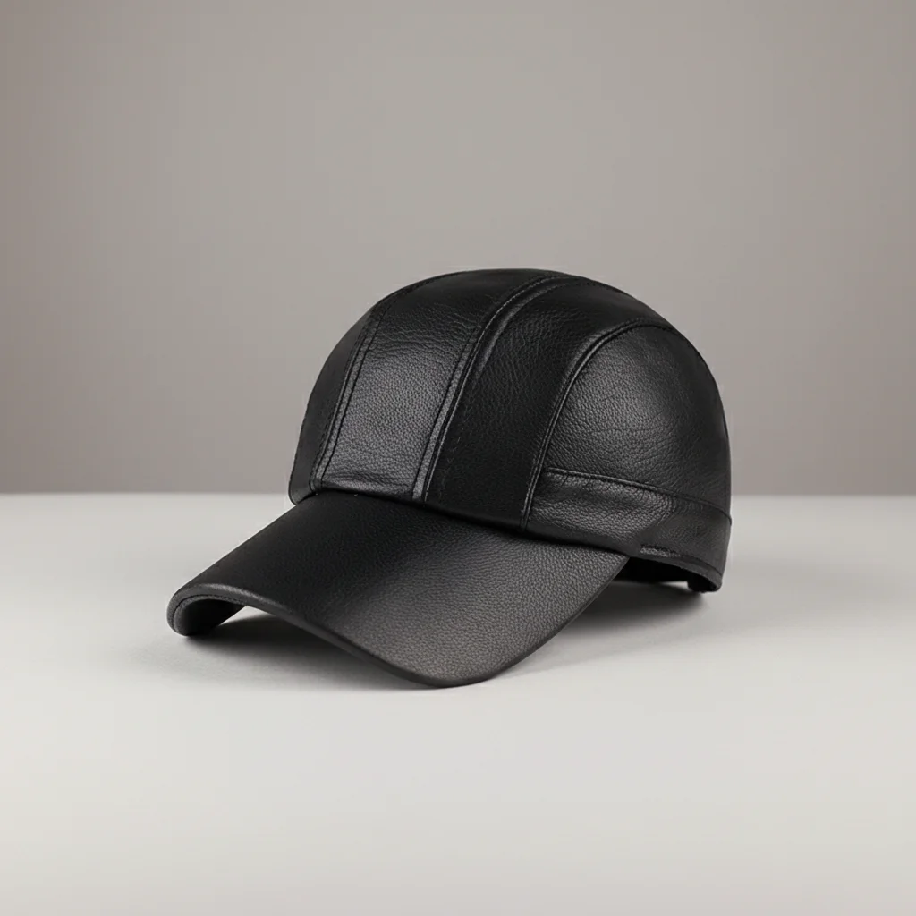 Casquette cuir style baseball confortable - Vue 6 - casquette cuir