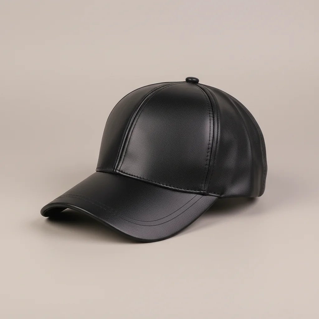 Casquette cuir style baseball réglable - Vue 10 - casquette cuir