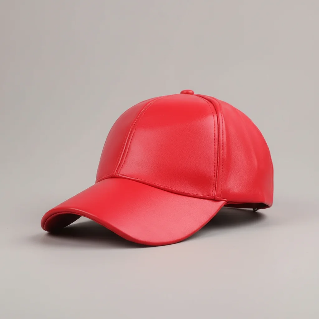 Casquette cuir style baseball réglable - Vue 12 - casquette cuir