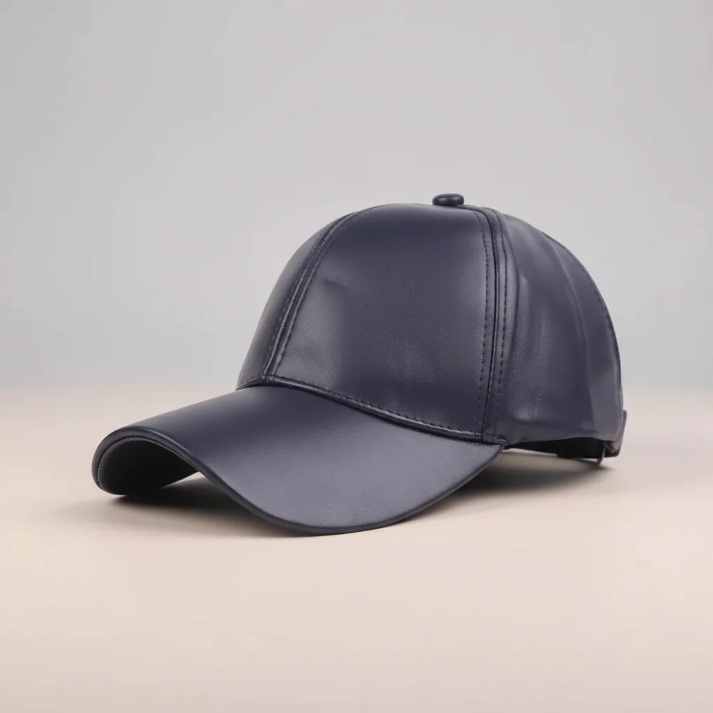 Casquette cuir style baseball réglable - Vue 13 - casquette cuir