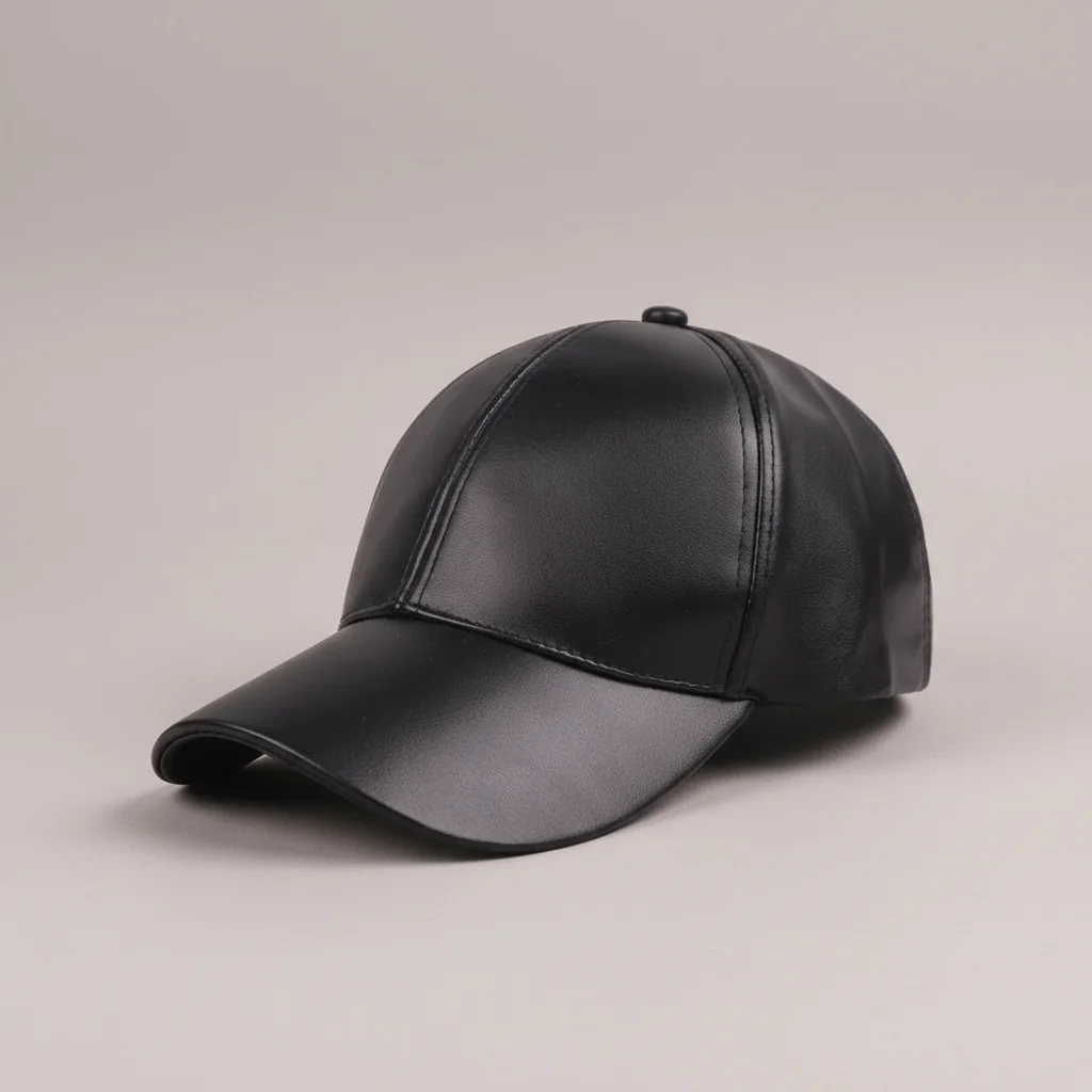 Casquette cuir style baseball réglable - Vue 17 - casquette cuir